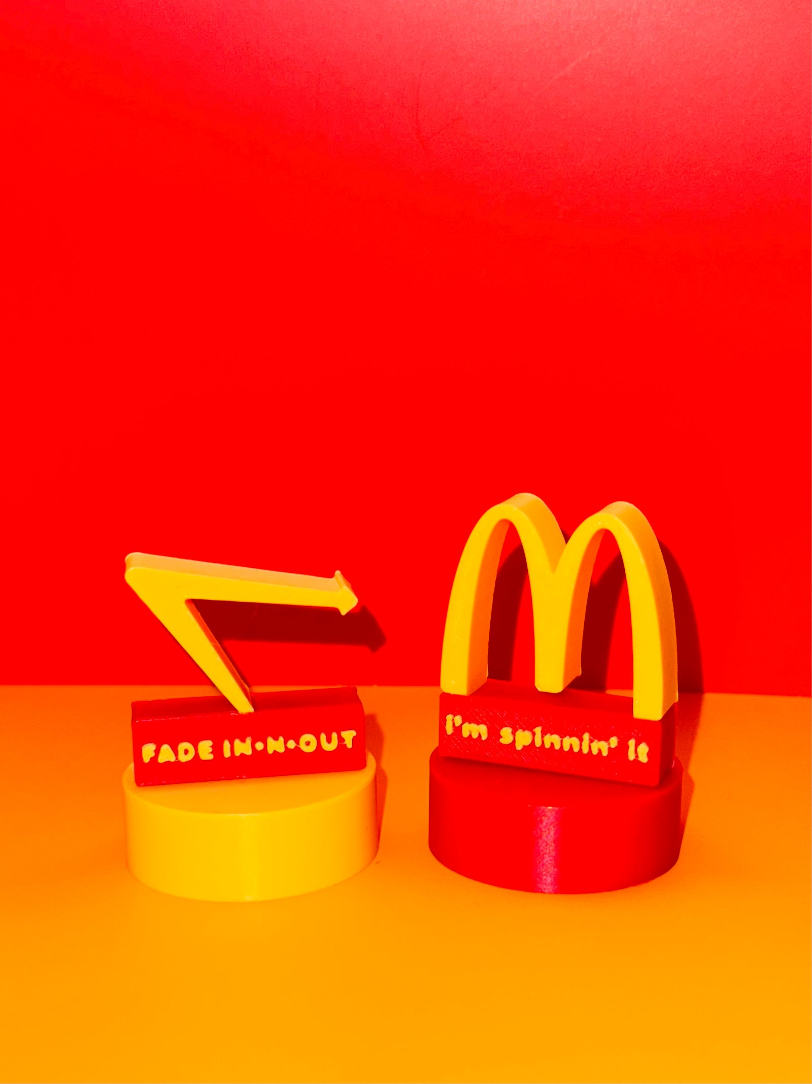 FADE IN-N-OUT and I'm Spinnin' It adapters side by side